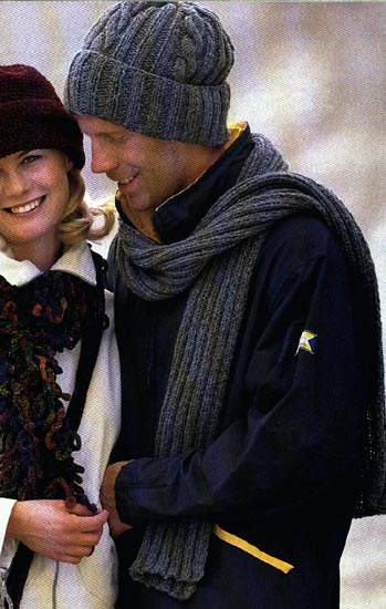 Вязаная куртка и шапка (Вязание для мужчин). http://spicami.ru